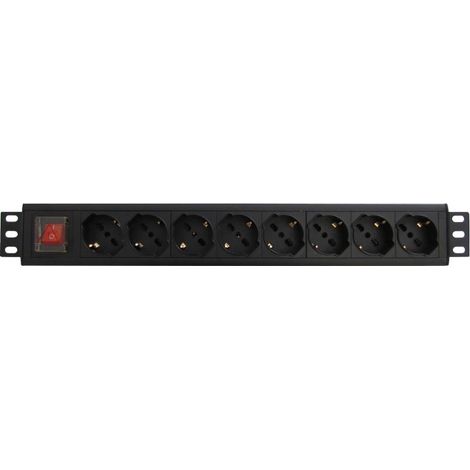 Regleta 8 Tomas Schuko WP WPN-PDU-G01-08 Negro