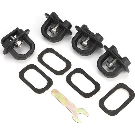 Quatre crochets latéraux pour le chargement des plateaux de camions, compatibles avec le Chevrolet Silverado (1/5)