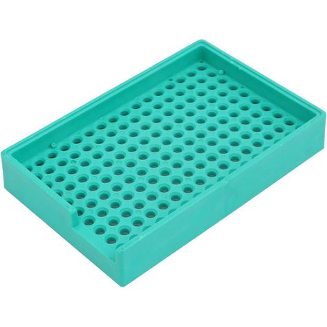 Antistatique Kunststoff-Rechteck-Tray-Licol 160 Löcher vert pour 3,5 mm-4,0 mm-Schrauben (1/3)