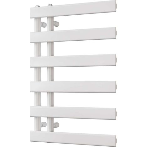 Agar - White Towel Radiator - H748mm x W500mm (1/3)