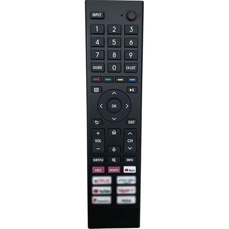 Kompatibel mit der Hisense Fernbedienung ERF3A80 und dem Hisense 4K Ultra HD Fernseher 75A6G. (1/2)