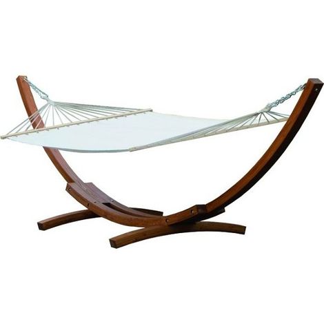 AMACA CON SUPPORTO IN LEGNO DI LARICE AD ARCO - - 320x120x120cm (1/2)
