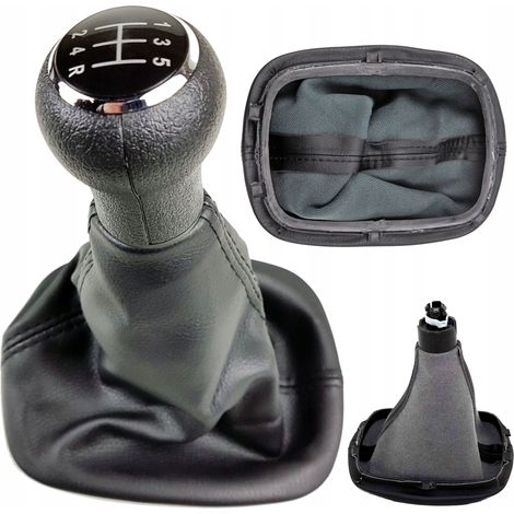 Pommeau de levier de vitesse avec soufflet et cadre, compatible VW Passat B5 FL (1/5)