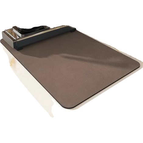Alfombrilla de drenaje para cocina, superabsorbente, antideslizante, marrón, 40x50cm (1/2)