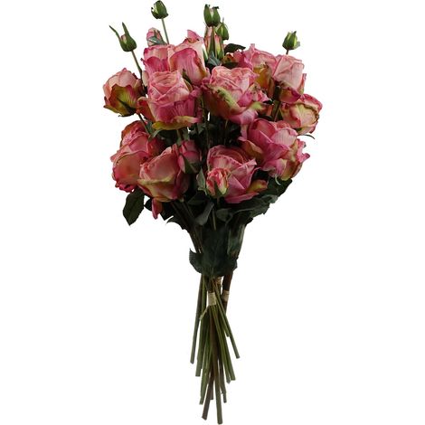 6 x 60cm Pink Rose Artificial Flowers (1/5)