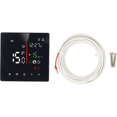 Digitales WiFi-App-Thermostat mit Touchscreen-Steuerung und Synchronisierung für TUYA AC 90-240V. (1/4)