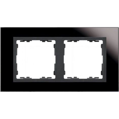 Marco 2 elementos nature cristal negro SIMON 82 NATURE 82827-32