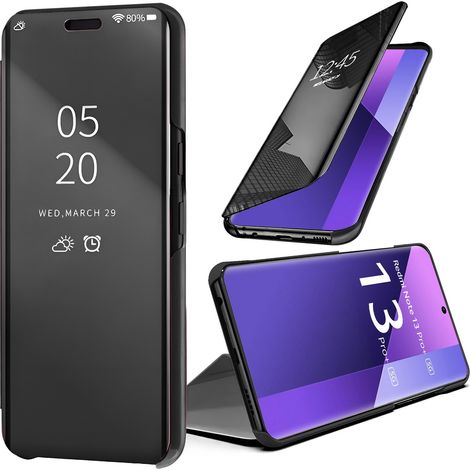 Funda para Xiaomi Redmi Note 13 Pro+, Clear View, negra (1/2)
