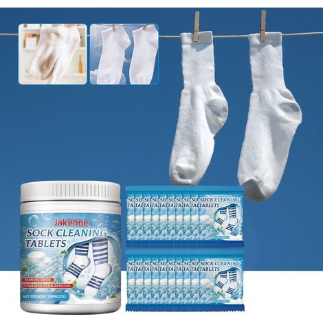 Multifunktionale Flecken- und Geruchsentfernungstücher für Socken - 100 g (5 g x 20 Stück) -- DE (1/5)