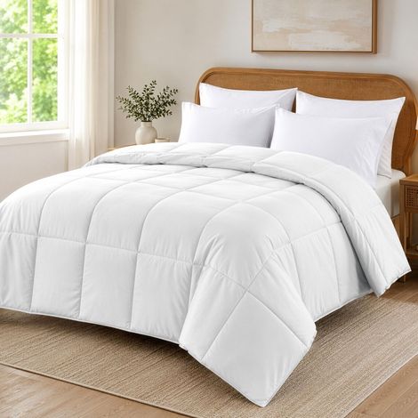 réversible Couette Duvet Polyester Blanc Reine (1/5)