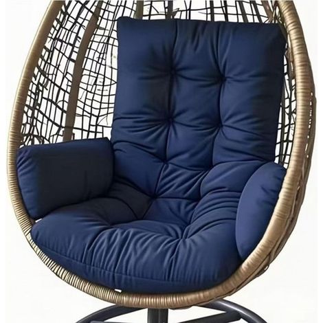 Coussin Épais et Respirant Bleu Marine - Coussin Confortable Moelleux pour Canapé Lit Fauteuil et Déco Salon (1/5)