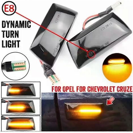 clignotants latéraux dynamiques à LED avec répétiteur pour Opel Adam, Astra H, GTC, VXR et Corsa D (1/5)
