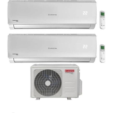 Ariston Climatizzatore Dual Split Alys R 32 9+12 con DUALC50XD0-O Inverter Wi-Fi Optional Classe A++