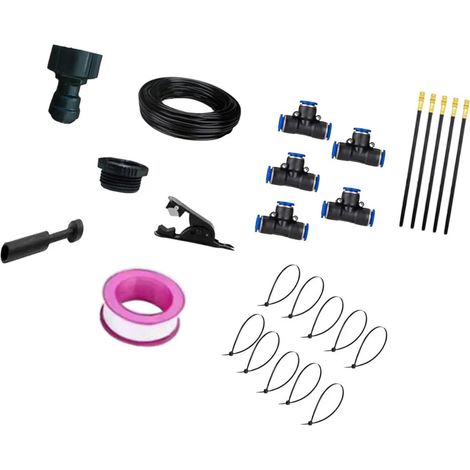 Kit dirrigation automatique avec systme de brumisation en T et tuyau en polythylne (1/5)
