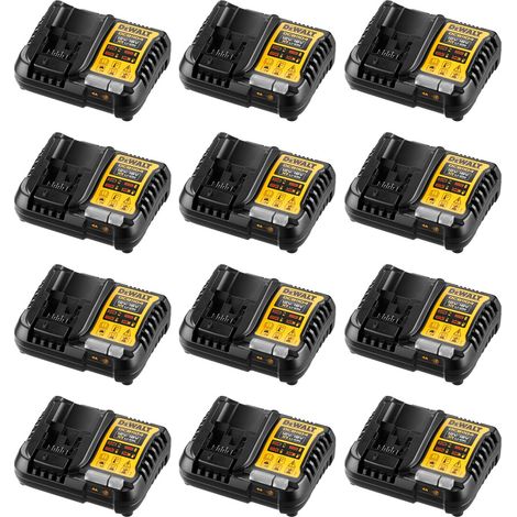 Pack de 12 chargeurs DeWALT DCB1104-12 (DCB1104 - 12V 18V)