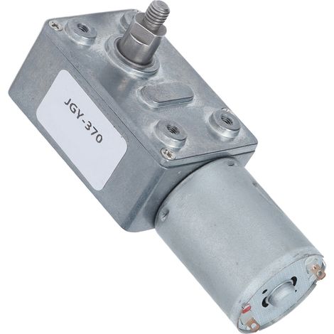 12-V-Gleichstrom-Schneckengetriebemotor, selbsthemmend, reversibel, 66 U/min Drehzahlreduzierung, 8-mm-Welle, JGY-370 (1/5)