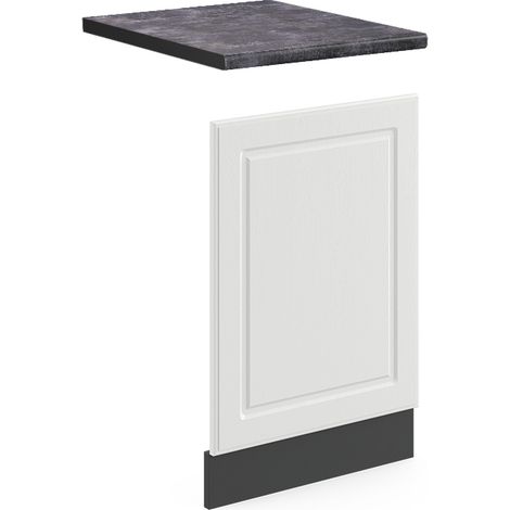 Façade R-Line, Blanc campagne, 45 cm , PT Anthracite, Vicco