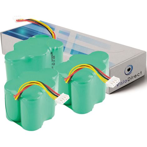 Lot de 3 batteries pour Hoover RVC0010 aspirateur robot 3500mAh 6V
