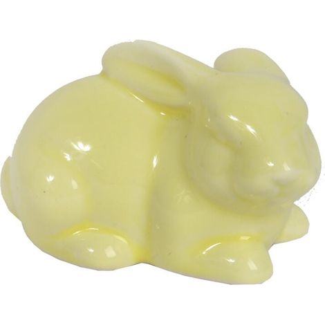 Figura de conejito de cerámica verde de 7 cm. (1/2)