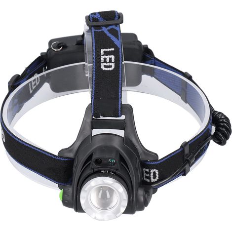 Induktions-Stirnlampe – wasserdicht – 900 lm – 3 Notfallmodi – Nachtfahrten / Angeln / Camping