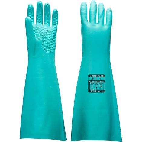 Gant Nitril Extra lang Farbe: Grün Größe XL - Portwest