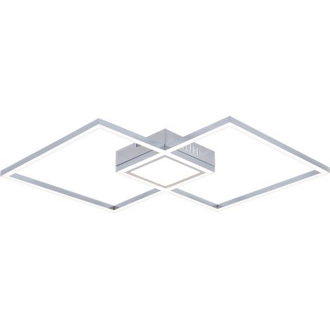 Plafonnier LED 40W chrome/blanc 4000K Sirius Rabalux (1/4)