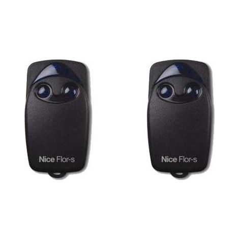 Pack de 2 Télécommandes NICE FLO2R-S pour portail et porte de garage
