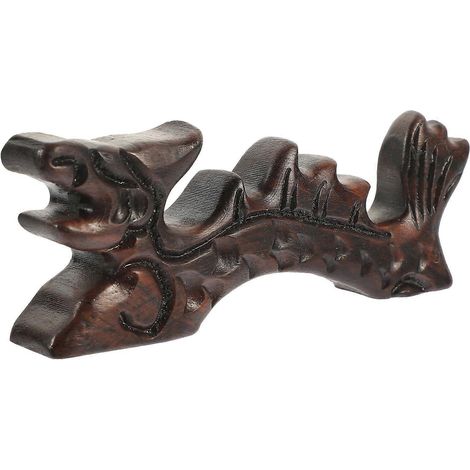 Porte-pinceaux de calligraphie en bois, support pour pinceaux et stylos, idéal comme cadeau de bureau.-Black