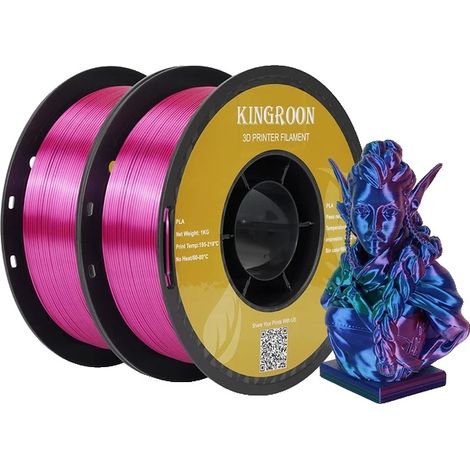 Filament d'impression 3D, matériau PLA, bobine de 1 kg, A-2KG (1/2)