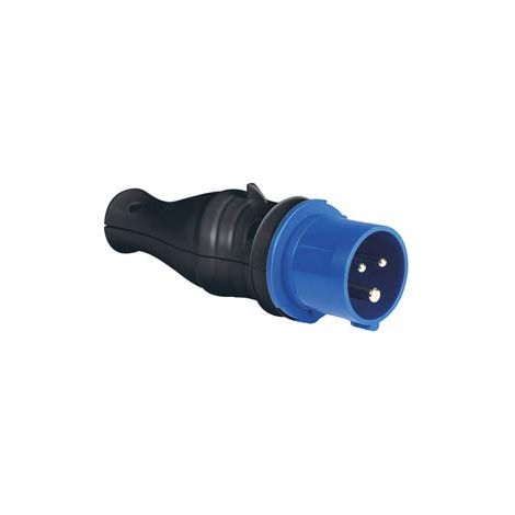 ADATTATORE INDUSTRIALE 16A PER SPINA SCHUKO IP44- - 16A blu - 2 pezzi