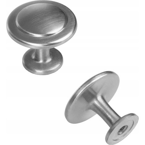 MANIGLIA PER MOBILE, POMO PER CASSETTO PER ARMADIO, INOX, ARGENTO (1/5)