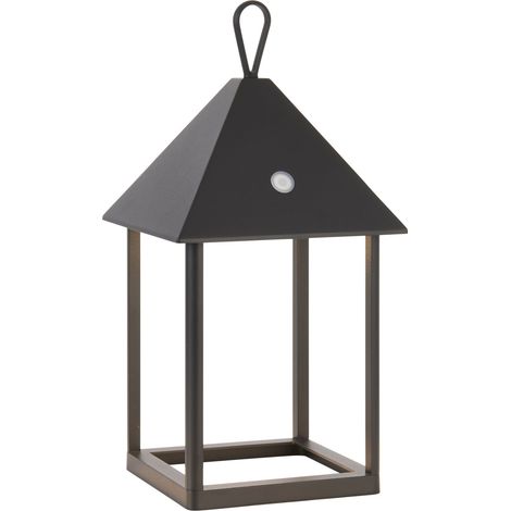 Lanterna LED ricaricabile da esterno IP44 nera Endon (1/5)