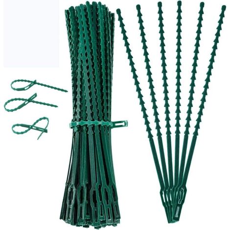 100 Pieces 170 mm Attache de Plante Liens Réglables de Jardinage,Attache et Soutien pour Plantes,Attaches de Câble de Jardin pour Aider à Soutenir Les Plantes,Vignes Jardinage