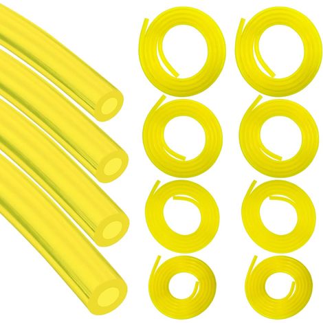 2 Ensembles Total 9.6 m Durite Essence, 4 Tailles Tuyau Carburant (2mm×3.5mm/2.5mm×5mm/3mm×5mm/3mm×6mm) pour Souffleur Coupe-Bordure Tronçonneuse Debroussailleuse (1/5)