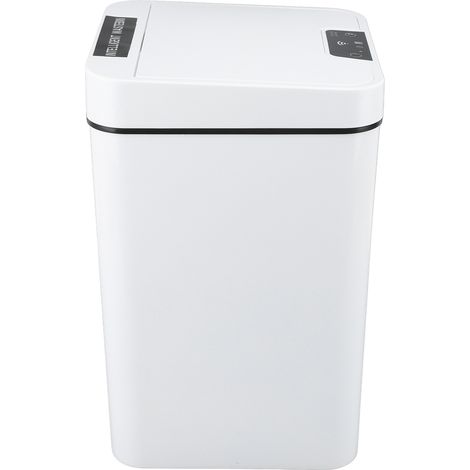 Poubelle intelligente 18 L en plastique PP avec détecteur de mouvement, à piles, automatique et sans contact, idéale pour salle de bain, hôtel ou bureau. (1/5)