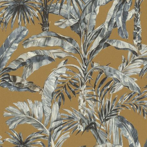 Rasch Florentine Jungle Brown Wallpaper Tropical Textured Paste The Wall Vinyl (1/4)