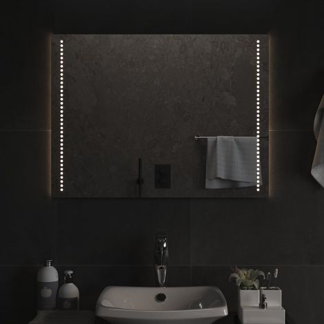 Miroir à LED Miroir déco pour Salle de bain Salon Chambre ou Dressing 80x60 cm 80550 (1/5)