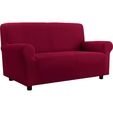 Copridivano copripoltrona elasticizzato 4 misure posti estendibile salvadivano Made in italy Bordeaux - 1 posto da 75 a 120 cm