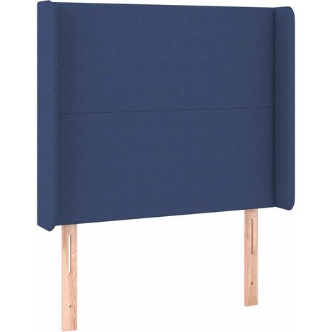 Maison Exclusive - Cabecero con orejas de tela azul 103x16x118/12 (1/5)