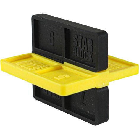 Espaceur lames terrasse de 4 à 7 mm – 24 pièces - STARBLOCK 477498 (1/5)