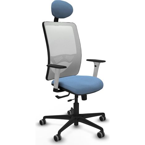 Silla de oficina piqueras y crespo Zulema blanco espuma alta densidad (1/2)