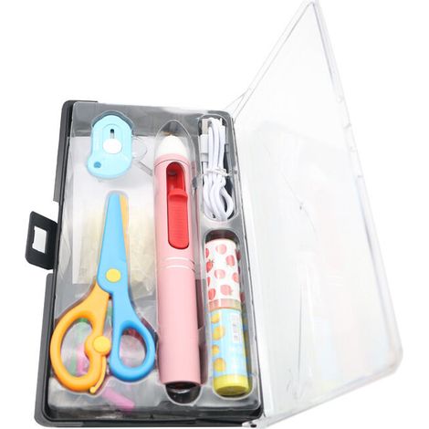Kit pistolet à colle chaude rechargeable avec bâtons de colle courts et mini stylo à colle chaude sans fil (1/5)