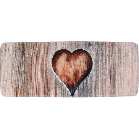 Tappeto in microfibra stampata 45x120 cm - love - Tendance