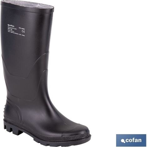 Botte haute en PVC noir OB FO SR taille 45 (1/4)