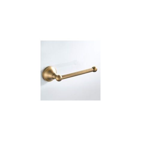 Porte-papier toilette en laiton antique – Finition bronze brossé – Fixation murale avec vis dissimulées – Dimensions 20 x 7,2 x 5,6 cm (1/5)