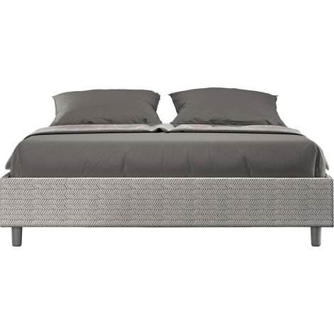 Letto Matrimoniale Sommier 160x190 cm Senza Rete Azelia Aragona 1 Bianco (1/5)