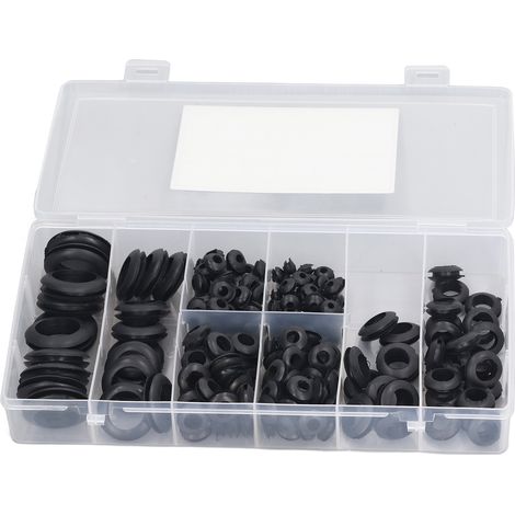 200 Pcs Rubber Grommet Waterproof Oil Proof Firewall Hole Plug Hard Wearing Eyelet Ring Gasket
