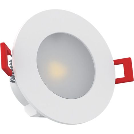Spot Encastrable LED Intégré - IP65 pour salle de bain - cons. 4,7W (eq. 50W) - 345 lumens - Blanc neutre (1/5)
