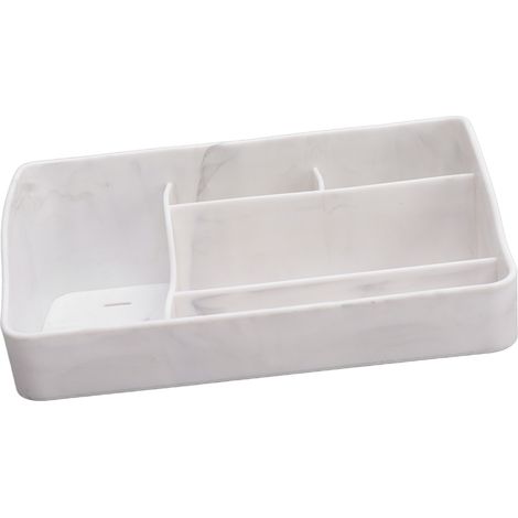 Organisateur de maquillage à 5 compartiments, boîte de rangement en silicone pour cosmétiques, soins de la peau, rouges à lèvres, pinceaux, lotions, fards à paupières, vernis à ongles, bijoux, couleur (1/5)