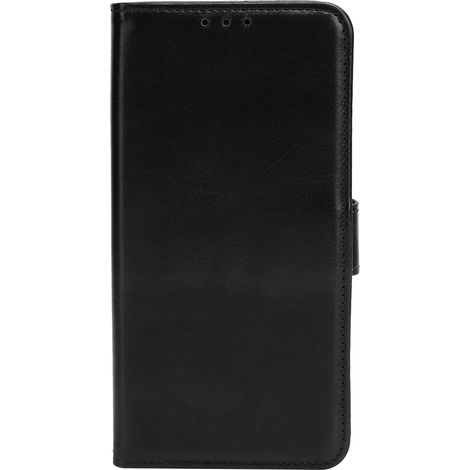 Étui Samsung S21 FE en cuir, protection choc intégrale avec fente pour carte, noir (1/5)